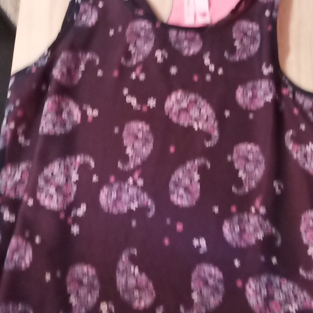 Black and Pink Design Tank